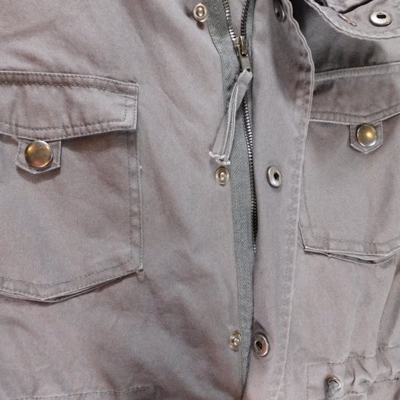 Pleione Women's Dark Gray Military Vest Size L - Picture 10 of 14